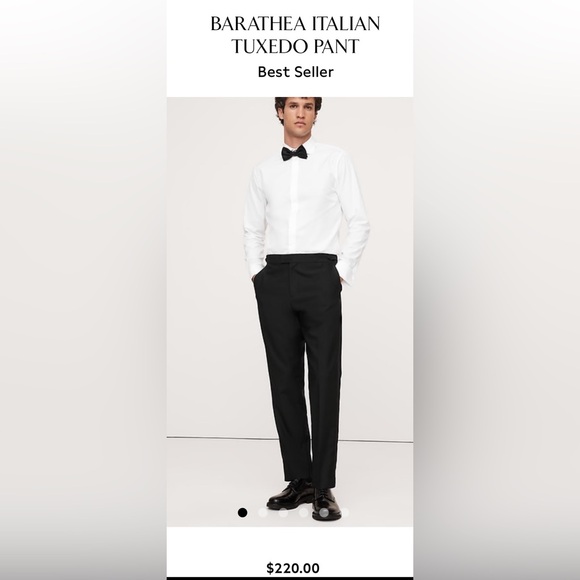 BANANA REPUBLIC BARATHEA ITALIAN TUXEDO PANT - Picture 6 of 14